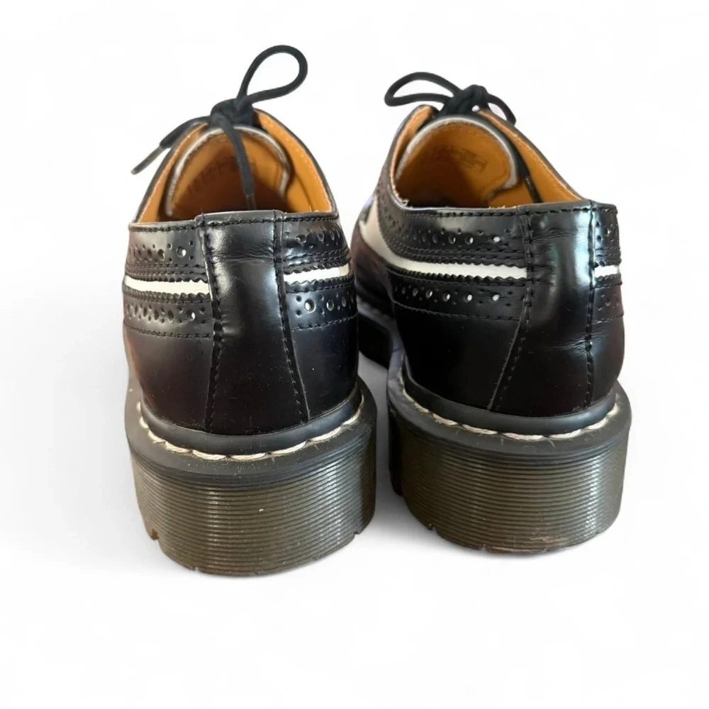 Dr. Martens black and white wingtip oxfords brogues vintage 90s platform - Picture 5 of 8